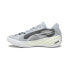 Фото #2 товара Puma All-Pro Nitro Team 37908105 Mens Gray Canvas Athletic Basketball Shoes