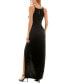 Фото #2 товара Juniors' High Slit Asymmetrical Sequin-Trim Gown, Created for Macy's