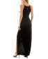 Juniors' High Slit Asymmetrical Sequin-Trim Gown, Created for Macy's