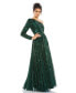Фото #1 товара Women's Sequined One Shoulder A Line Gown