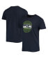 Фото #1 товара Men's College Navy Seattle Seahawks Stadium T-shirt