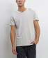 Фото #1 товара TMV002CJ Mens Cotton Jersey Short-Sleeve V-Neck T-Shirt