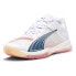 Фото #3 товара Puma Accelerate Nitro Sqd Racquet Sports Womens White Sneakers Athletic Shoes 1