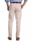 Haggar Men Iron Free Premium Khaki Straight Fit Pant Flat Front Sand 36Wx32L
