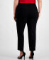 ფოტო #2 პროდუქტის Plus Size Hollywood Slim-Fit Ankle Pants