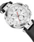 Men's Swiss Chronograph Aion Black Leather Strap Watch 45mm
