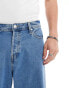 Jack & Jones alex baggy jeans in mid blue