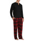 Фото #3 товара Men's Flannel Pajama Set