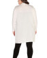 ფოტო #2 პროდუქტის Plus Size Long Sleeve Grommet Trim Cardigan Sweater