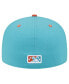 ფოტო #4 პროდუქტის Men's Turquoise Tulsa Drillers Theme Night Raft 59FIFTY Fitted Hat