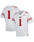 Фото #3 товара Men's #1 White Wisconsin Badgers Premier Football Jersey