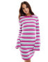 Something New X Cenit Nadir crochet mini dress in pink & blue stripe Rosa und Blau, XS - фото #2