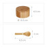 Фото #15 товара Хранение продуктов Relaxdays солонка с крышкой из бамбука