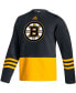 ფოტო #4 პროდუქტის Men's Black Boston Bruins Logo AEROREADY Pullover Sweater