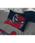Marvel Spiderman Web Stripe 100% Organic Cotton Queen Bed Set