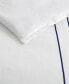 Фото #7 товара Alden White Embroidered 2-Piece Duvet Cover Set, Twin