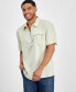 Фото #1 товара Рубашка I.N.C. International Concepts мужская Kai Oversized-Fit 1/4-Zip Popover