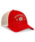 Men's Red Wisconsin Badgers Heritage Waylon Trucker Adjustable Hat