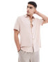 Фото #1 товара ASOS DESIGN relaxed viscose shirt in dusty pink