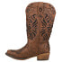 Фото #3 товара Roper Riley Glitz TooledInlay Snip Toe Cowboy Womens Brown Casual Boots 09-021-