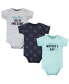 Baby Boys Cotton Bodysuits Mothers Day, 3-Pack