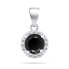 Фото #4 товара Sparkling silver jewelry set with zircons SET230WBC (earrings, pendant)