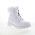 Фото #4 товара Lugz Empire HI Fur WEMPHFV-100 Womens White Synthetic Casual Dress Boots