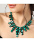 Фото #3 товара SOHI women's Green Maxi Stone Statement Necklace