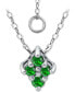 ფოტო #1 პროდუქტის Lab-Grown Green Quartz Cluster Pendant Necklace, 16" + 2" extender, Created for Macy's