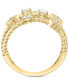 ფოტო #4 პროდუქტის EFFY® Diamond Multi-Row Ring (1/2 ct. t.w.) in 14k Gold