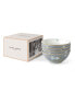 Heritage Collectables Midnight Pinstripe Bowls in Gift Box, Set of 4