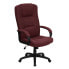 Фото #4 товара High Back Burgundy Fabric Executive Swivel Chair With Arms