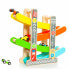 Фото #1 товара MOLTO Wooden Car Ramp Track Includes 4 Cars