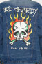 Ed Hardy Flame Skull Denim Jacket - EHUO7104-2