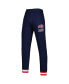 Men's Navy New England Patriots Blitz Fleece Jogger Pants