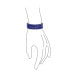 ფოტო #3 პროდუქტის Semi Precious Gemstone Set Of 3 Blue Lapis lazuli 6MM Ball Bead Stones Stackable Strands Stretch Bracelet For Women Teen