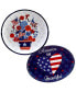 Stars and Stripes Melamine Platter Set, 2 Piece