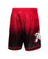 Men's Black, Red Philadelphia 76Ers 2000/01 Hardwood Classics Fadeaway Reload 3.0 Swingman Shorts