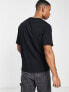 Selected Homme oversize fit t-shirt with whatever print in black