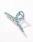 Reclaimed Vintage hair claw clip with faux blue stones