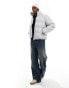 Weekday Cole puffer jacket in light grey