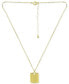 Dog Tag Pendant Necklace, 16" + 2" extender, Created for Macy's