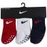 NIKE KIDS Core Swoosh Gripper socks 3 pairs