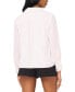 Фото #2 товара Women's Shirred Long-Sleeve Button-Cuff Blouse