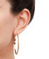 ფოტო #2 პროდუქტის Polished Tube Medium Round Hoop Earrings in 14k Gold, 1-3/4", Created for Macy's