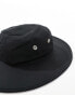 My Accessories oversized bucket hat in black cotton