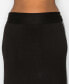Фото #4 товара Plus Size Sequin Side Contrast Fold Over Midi Skirt