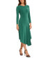 Фото #3 товара Women's Matte Jersey Asymmetrical Dress