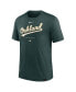 Men's Heather Green Oakland Athletics Authentic Collection Early Work Tri-Blend Performance T-shirt