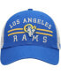 Головной убор '47 Brand мужской '47 Royal Los Angeles Rams Highpoint Trucker Clean Up Snapback Hat Синий - фото #3